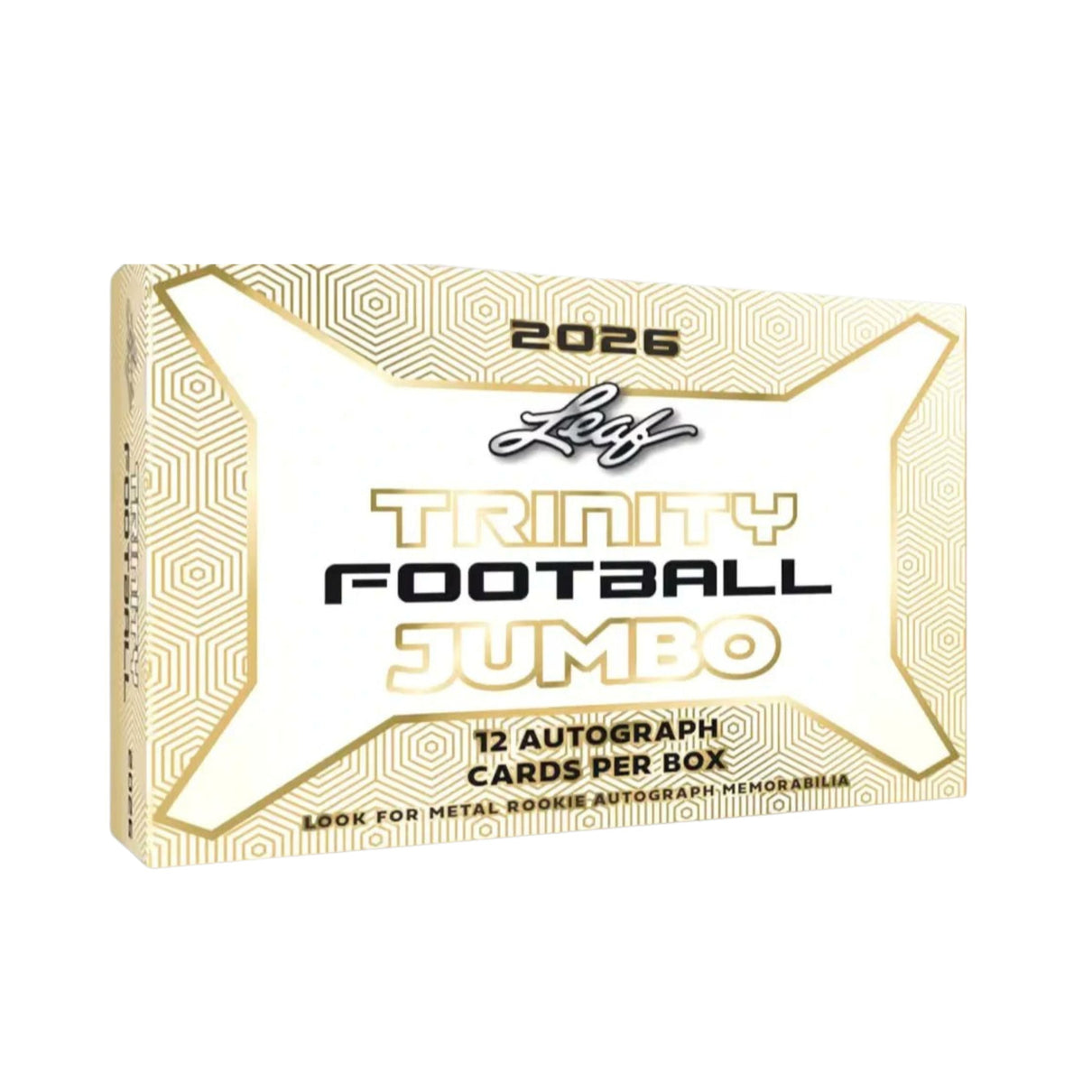 2026 Leaf Trinity Football NFL Factory Sealed 8 Box Hobby Jumbo Case