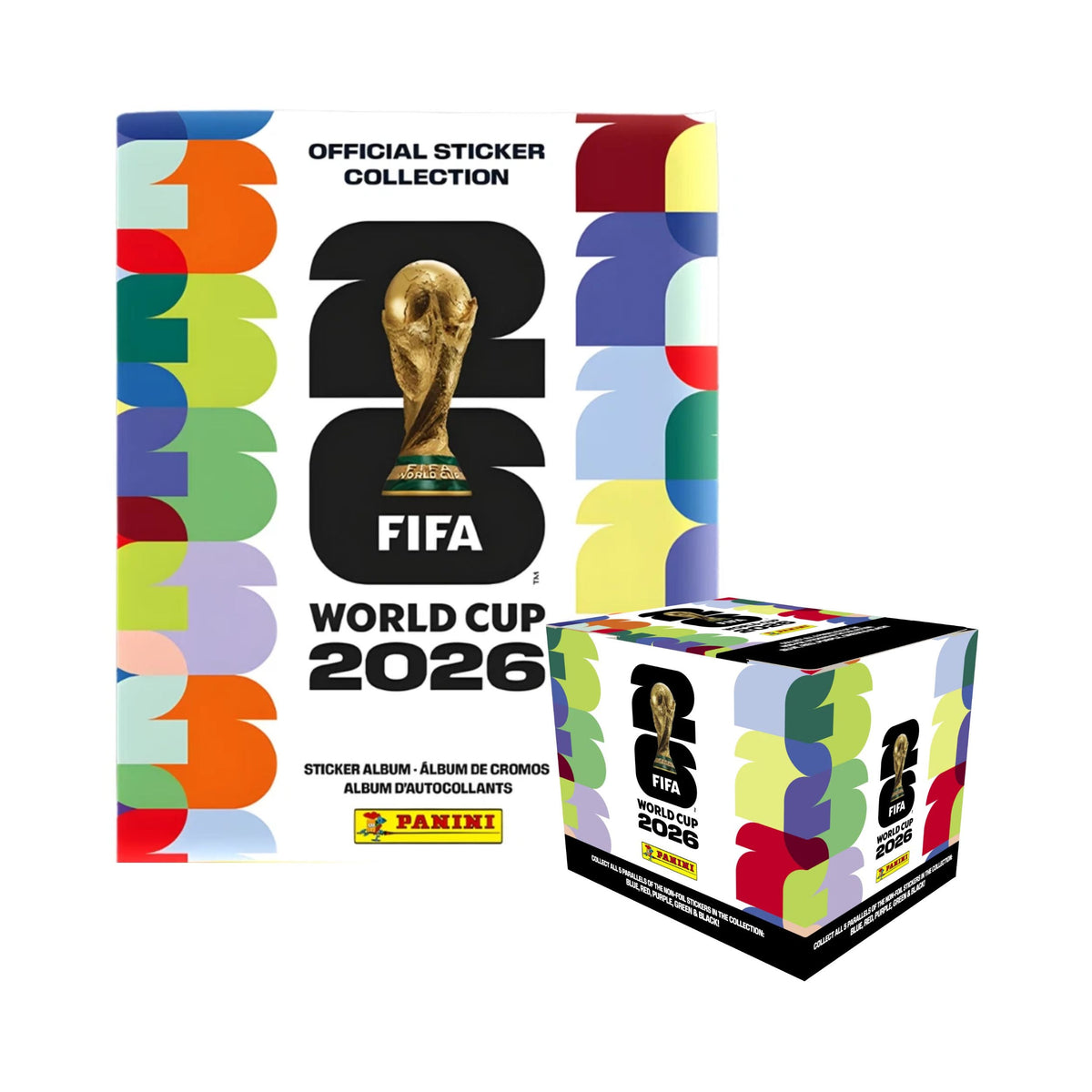2026 Panini World Cup Soft Cover Album and 50ct Sticker Box Collectible Sticker Set