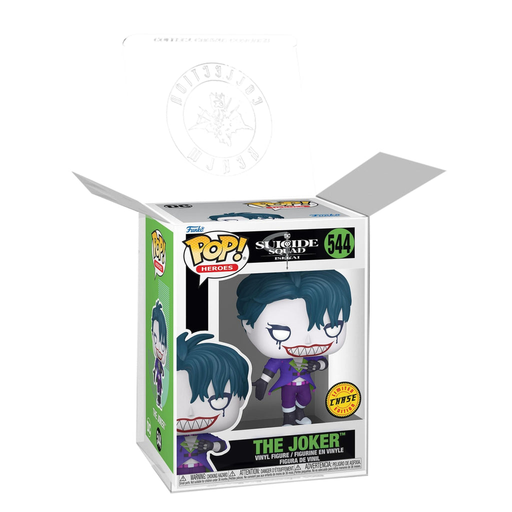 The Joker Funko Pop! Heroes DC Suicide Squad Isekai - Approx. 4 1/2" Chase Limited Edition Collectible Vinyl Figure #544 with Display Box Protector