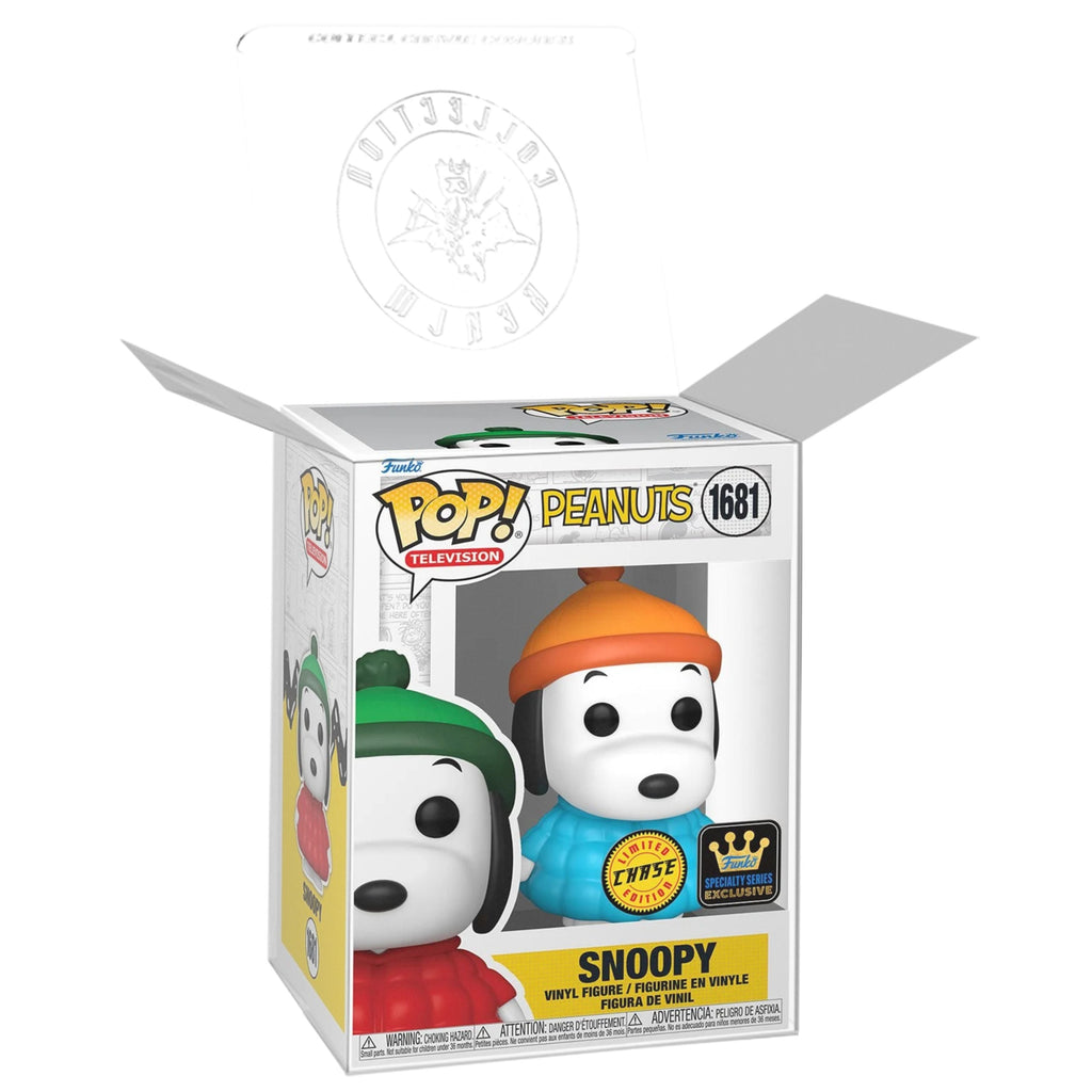 Snoopy in Blue Puffer Coat Funko Pop! Television Peanuts - Approx. 3 3/4" Chase Limited Edition Specialty Series Exclusive Collectible Vinyl Figure