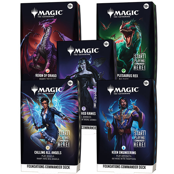 Magic: The Gathering - Reality Fracture Foundations Starter Commander Deck Set of 5 (Preorder)
