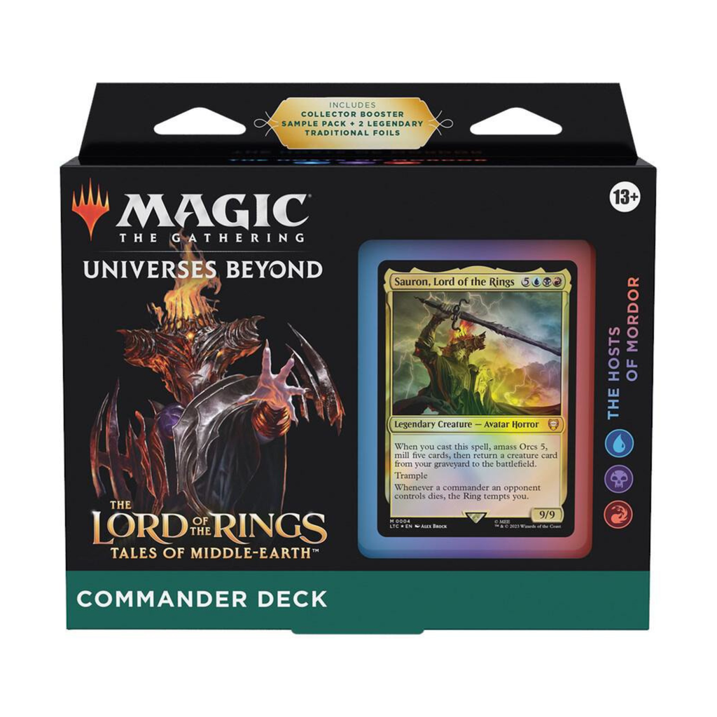 Magic The Gathering LOTR Tales of Middle Earth Commander Deck The Hosts of Mordor MTG Cards Set