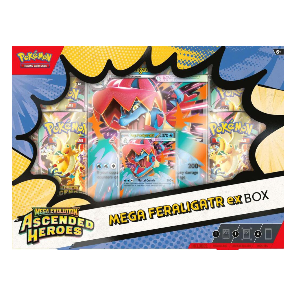 Pokemon TCG Mega Evolution Ascended Heroes Mega Feraligatr Box Trading Card Game Cards Set