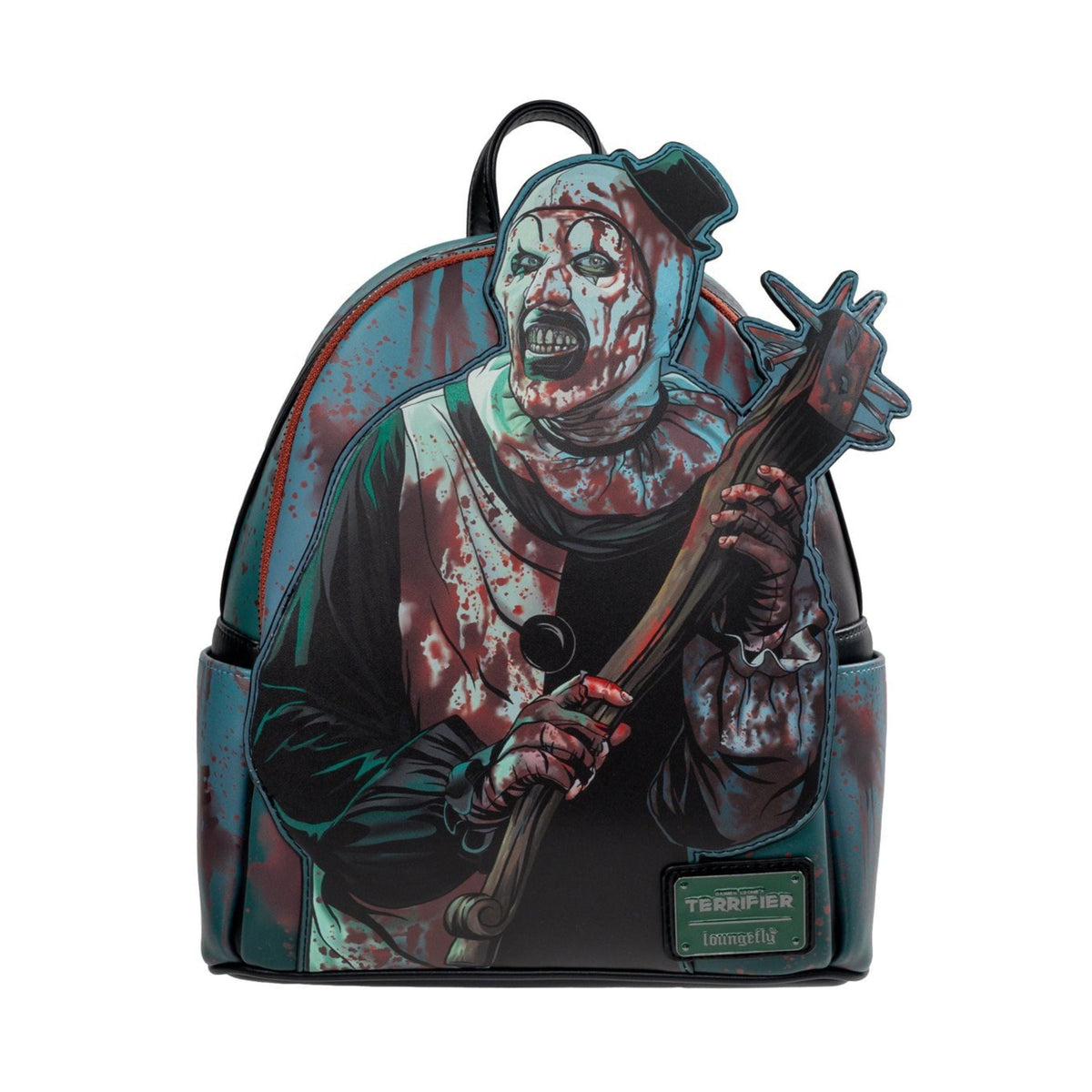 Loungefly Terrifier Art the Clown Glow-in-the-Dark Blood Splatter Mini Backpack - Entertainment Earth Exclusive Faux Leather Horror Collectible Bag