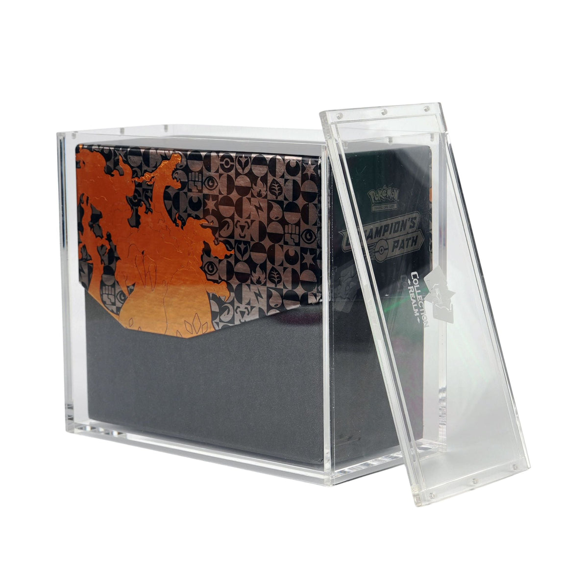 Pokemon Elite Trainer Box Acrylic Display Case – Stackable ETB Case Protector with Magnetic Lid, UV Protection, Clear Acrylic Display for Elite
