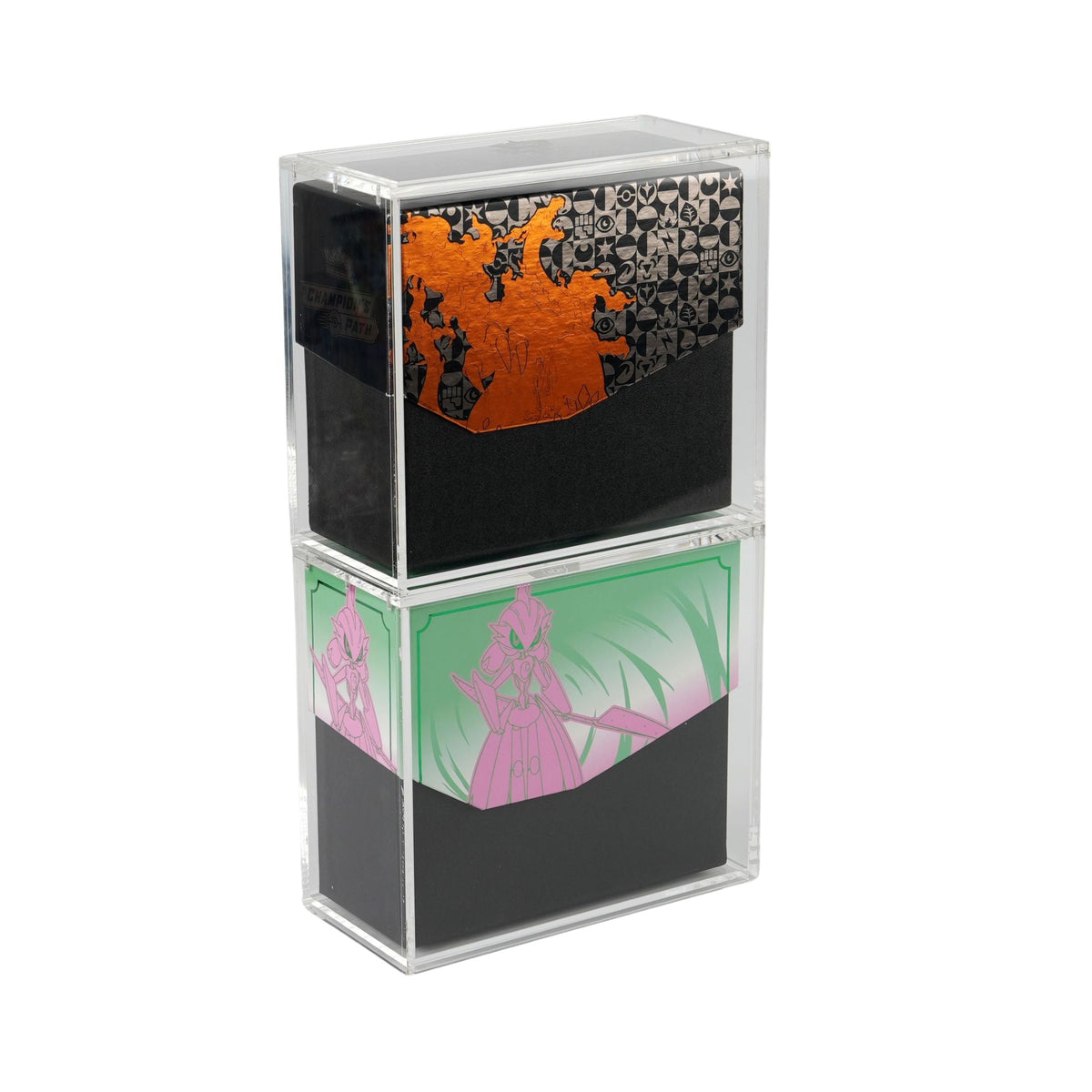 Pokemon Elite Trainer Box Acrylic Display Case – Stackable ETB Case Protector with Magnetic Lid, UV Protection, Clear Acrylic Display for Elite