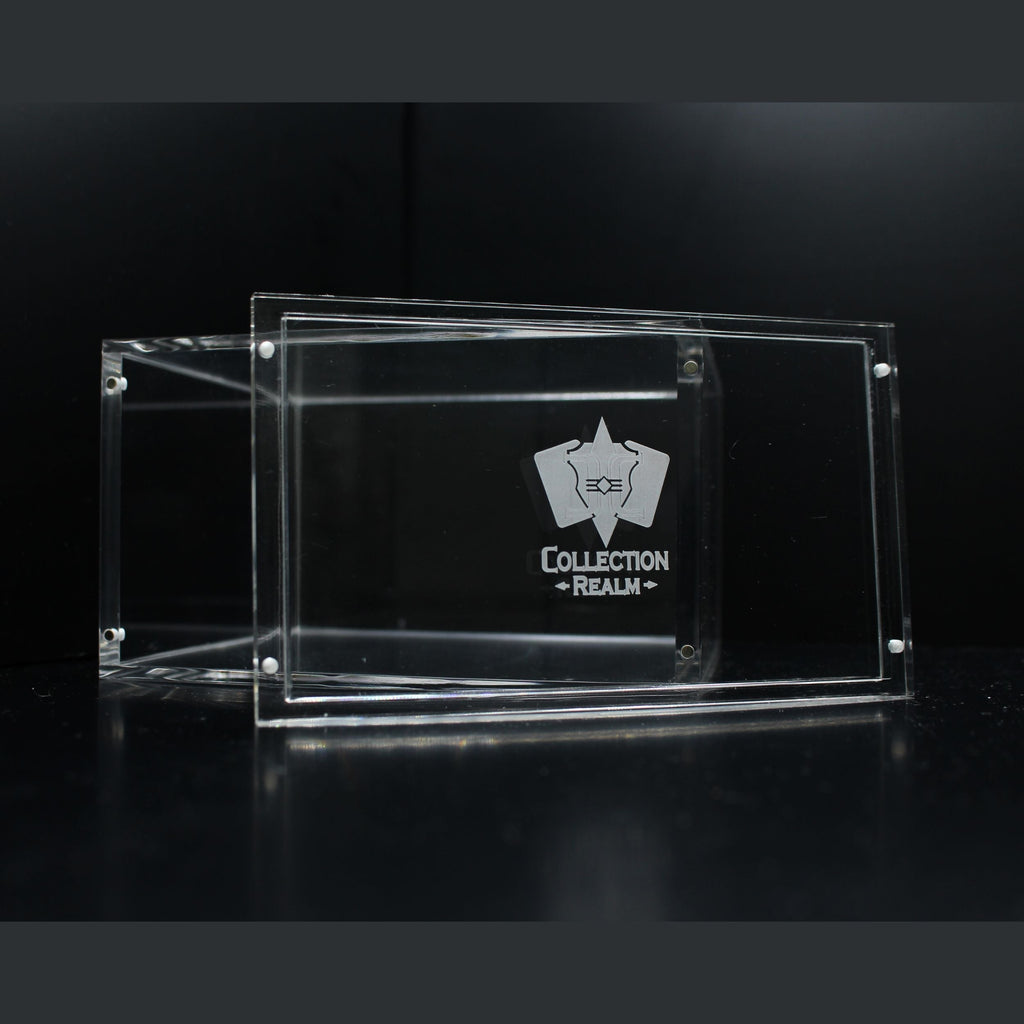 Pokemon Elite Trainer Box Acrylic Display Case – Stackable ETB Case Protector with Magnetic Lid, UV Protection, Clear Acrylic Display for Elite