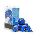 Chessex Dice Brush Polyhedral 7 Die Set Wavebreak Gold RPG Dice Set Tabletop Game