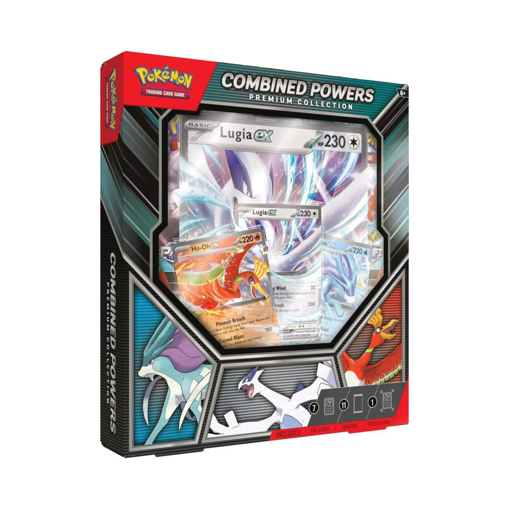 Pokemon TCG Combined Powers Premium Collection Lugia ex Ho Oh ex Suicune ex with 11 Booster Packs