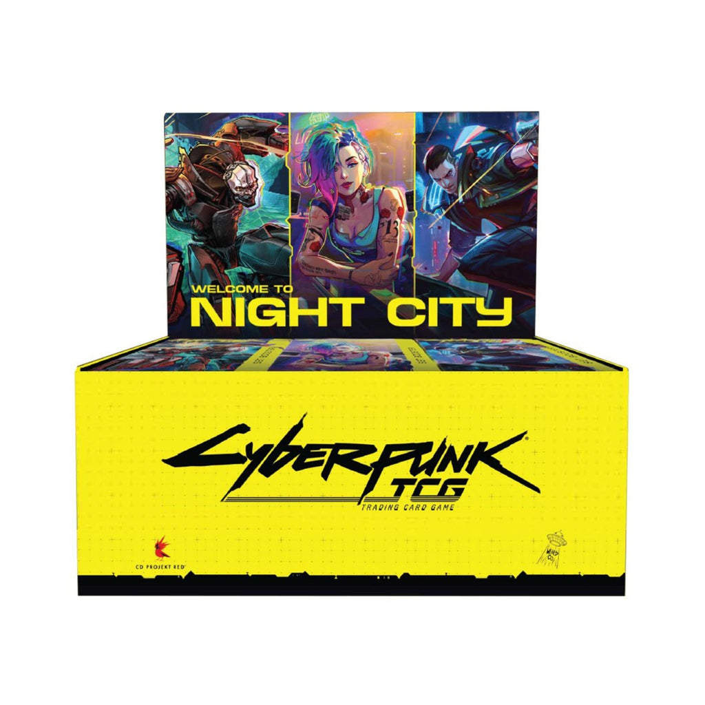 Cyberpunk TCG Retail Booster Box 24 Packs – Sci-Fi Trading Card Game Booster Display