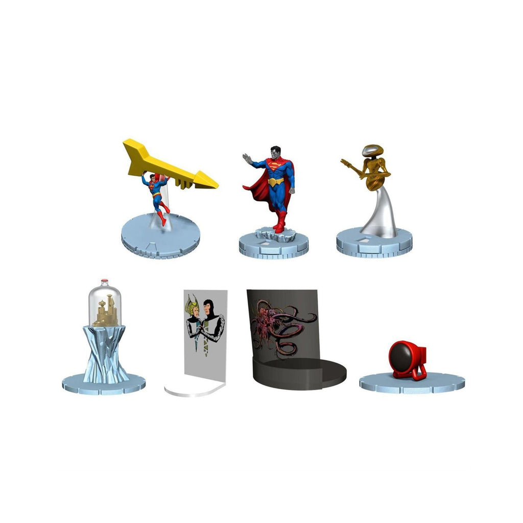 DC HeroClix Iconix Fortress of Solitude Vol 1 Mini-Figure Game Set with Superman, Kelex, Terrain Tiles, Character Cards & Collectible Display