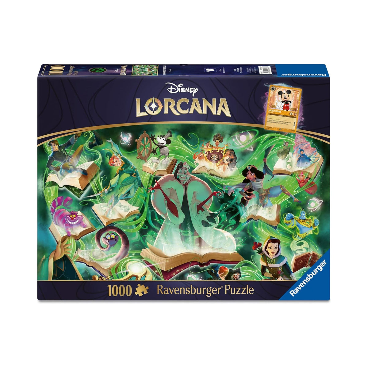 Disney Lorcana TCG Glimmers of the Realm Emerald 1000 Piece Puzzle by Ravensburger