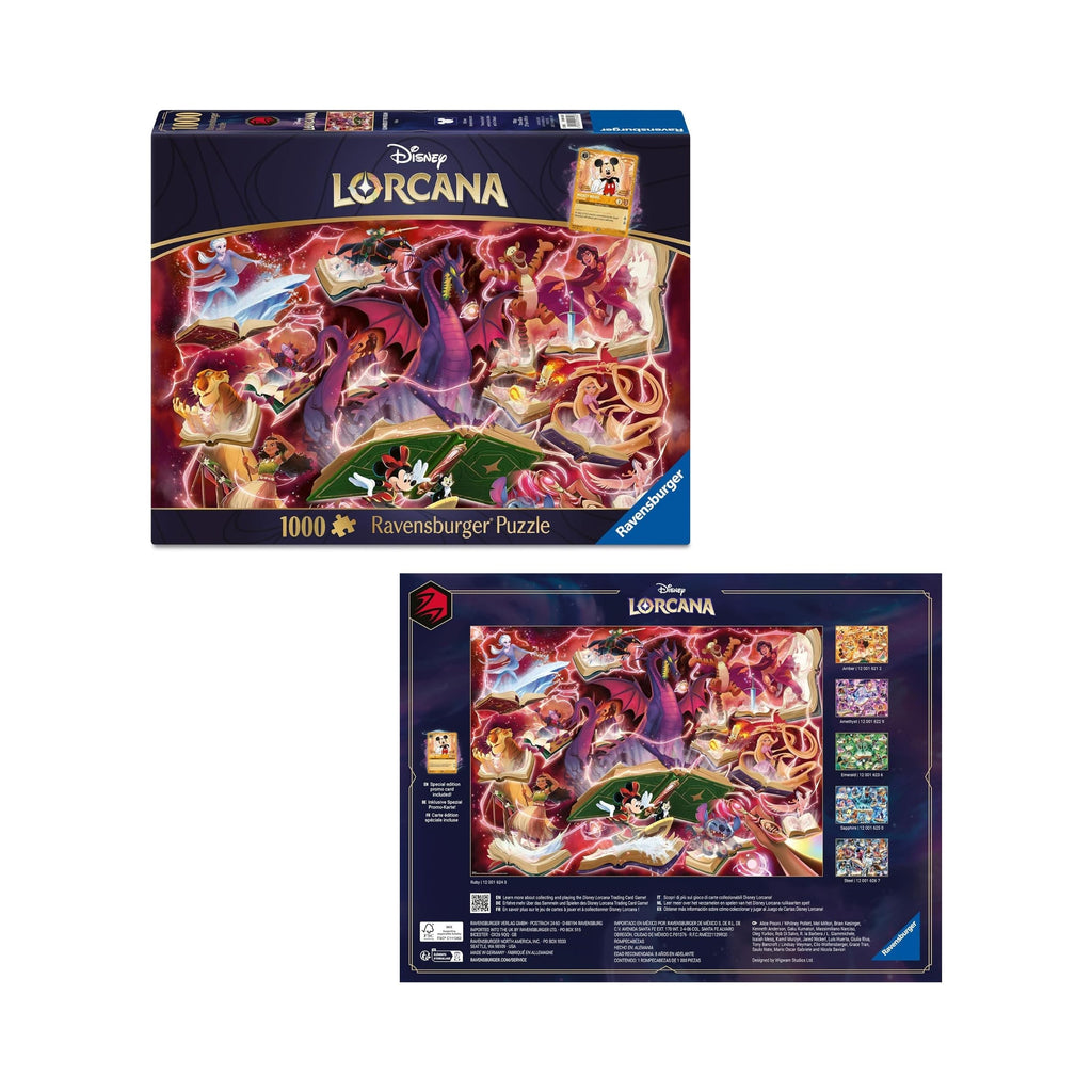 Disney Lorcana TCG Glimmers of the Realm Puzzle Ruby by Ravensburger, 1000 Piece Disney Puzzle for Adults, Disney Lorcana Collectible Jigsaw