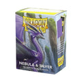 Dragon Shield Dual Matte Sleeves Nebula & Silver 100 ct Trading Card Sleeves – Matte Dual Finish, Fully Opaque, Silver Interior, Standard Size