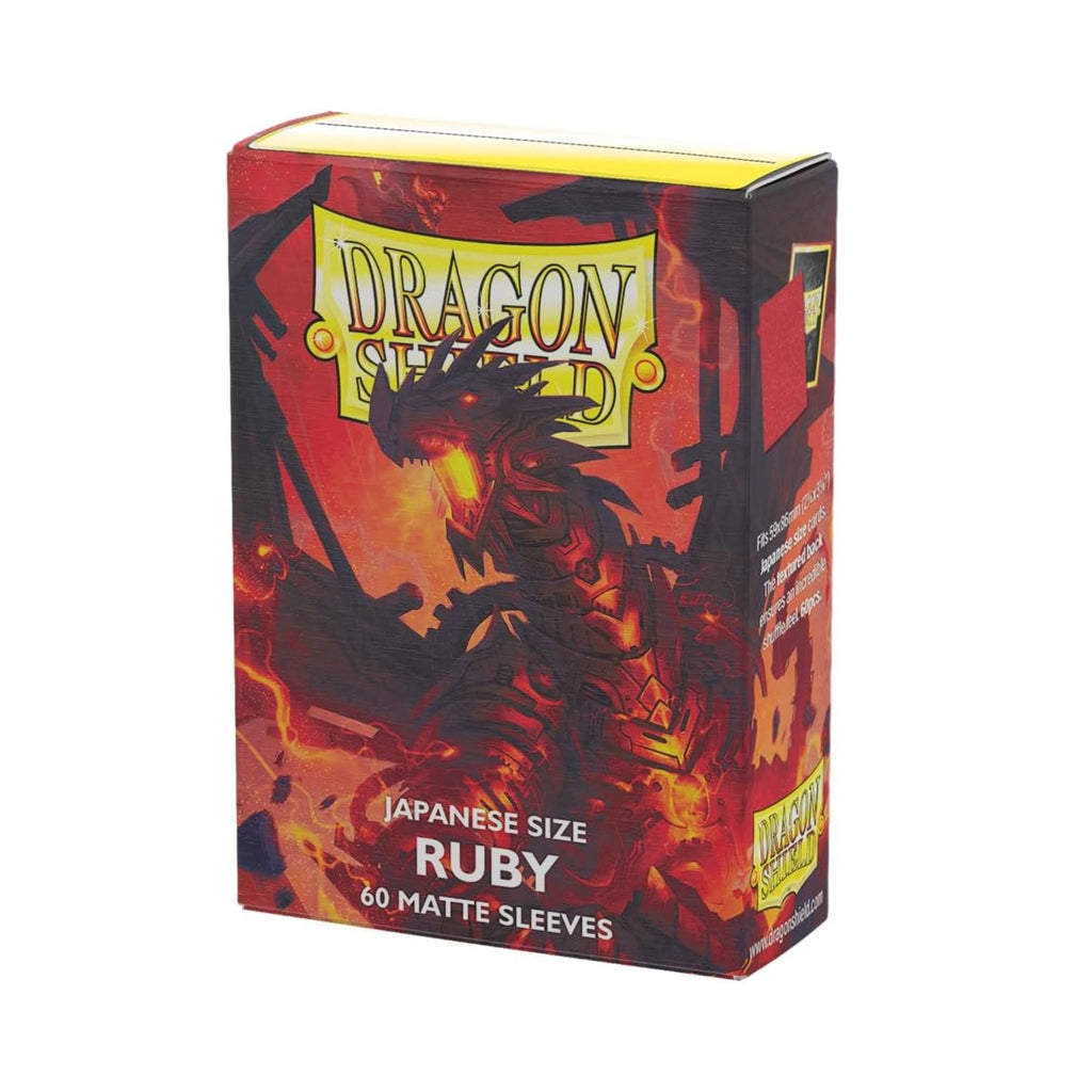 Dragon Shield Ruby 60 Count Japanese Size Trading Card Sleeves