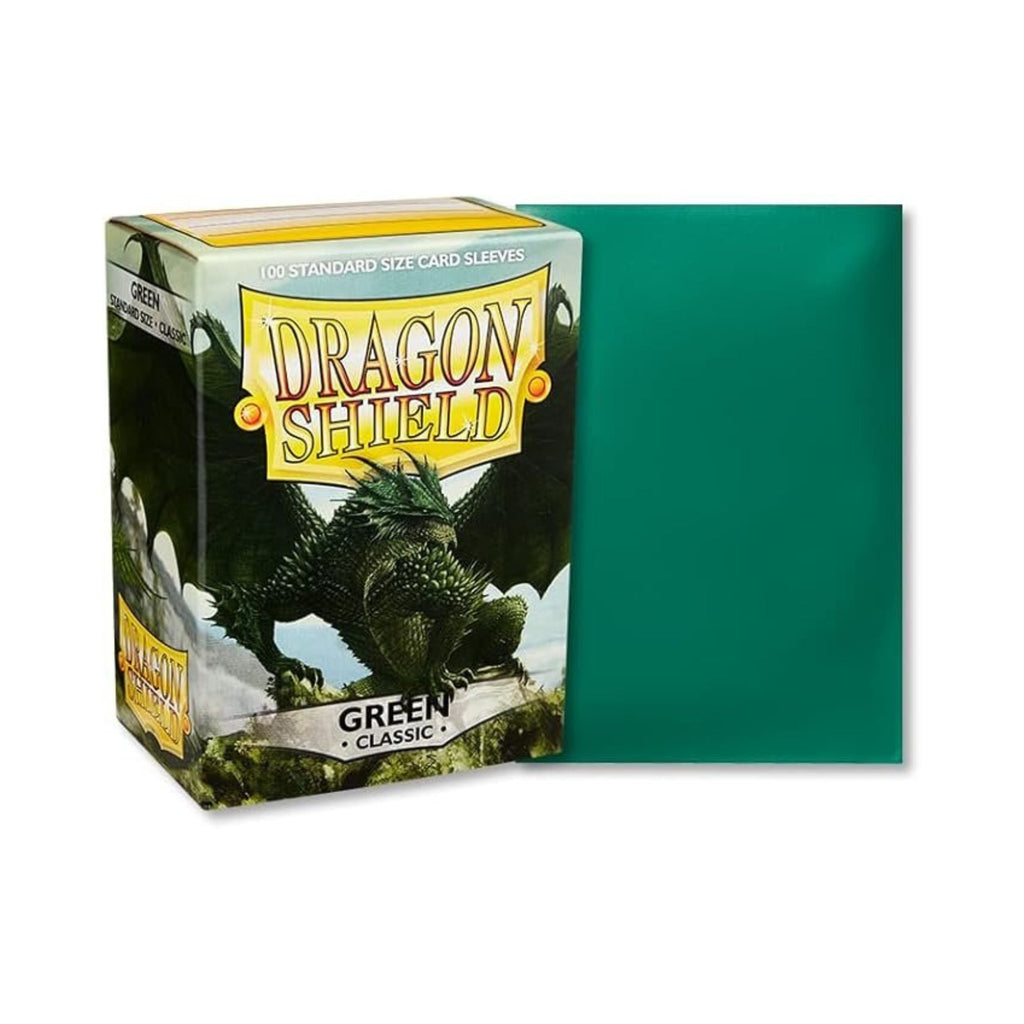 Dragon Shield Card Sleeves Standard Size Classic Green 100ct Trading Card Protectors