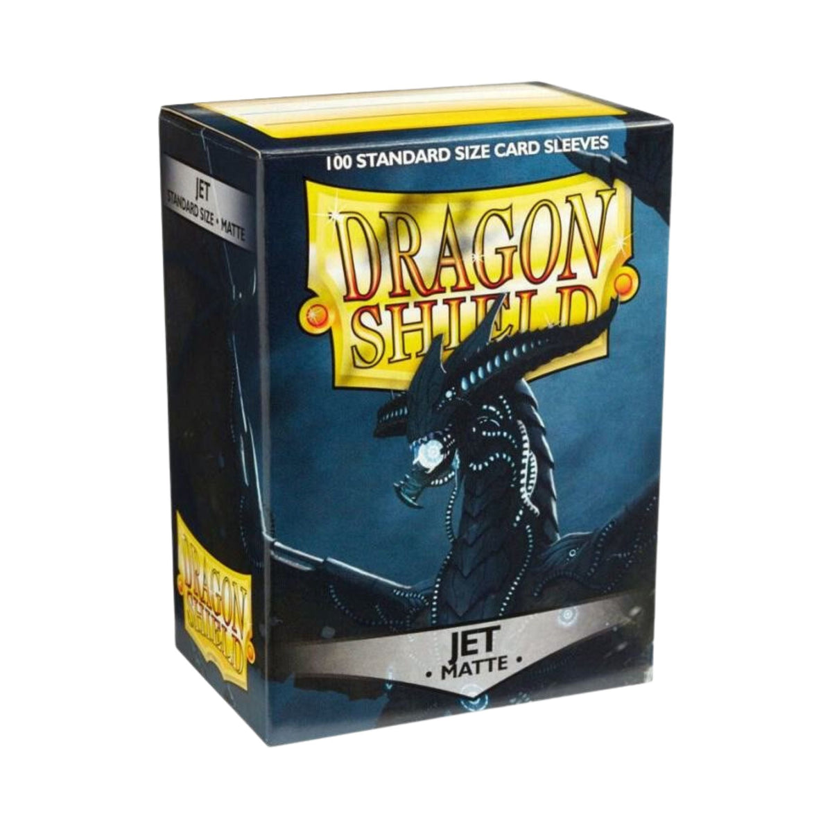 Dragon Shield Card Sleeves Jet Matte 100ct – Standard Size Matte TCG Sleeves for MTG, Pokémon, and Trading Cards, Durable Protection, Smooth Shuffle
