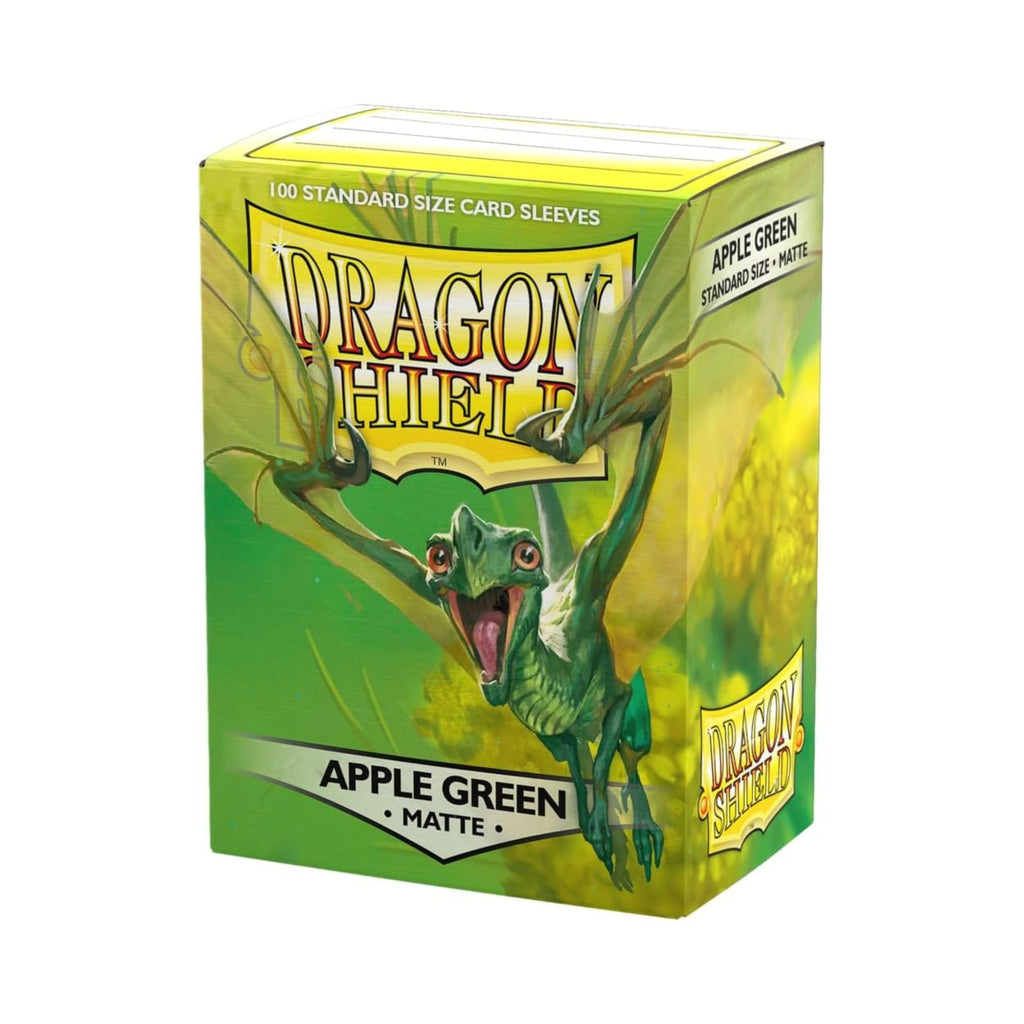 Dragon Shield Card Sleeves Standard Size Matte Apple Green 100ct Trading Card Protectors