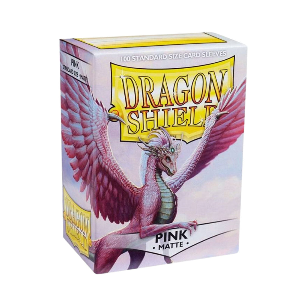 Dragon Shield Card Sleeves Standard Size Matte Pink 100ct Durable TCG Sleeves for Card Games (Preorder)