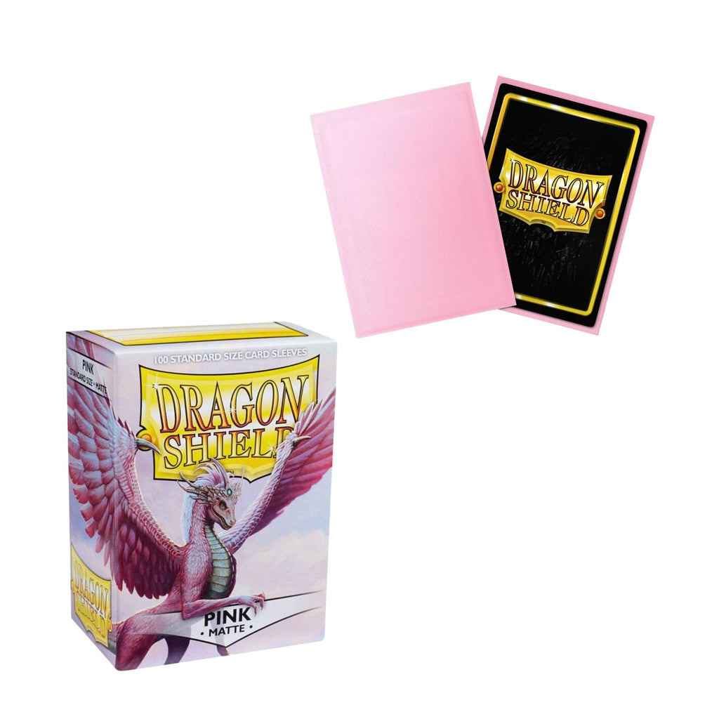 Dragon Shield Card Sleeves Standard Size Matte Pink 100ct Durable TCG Sleeves for Card Games (Preorder)