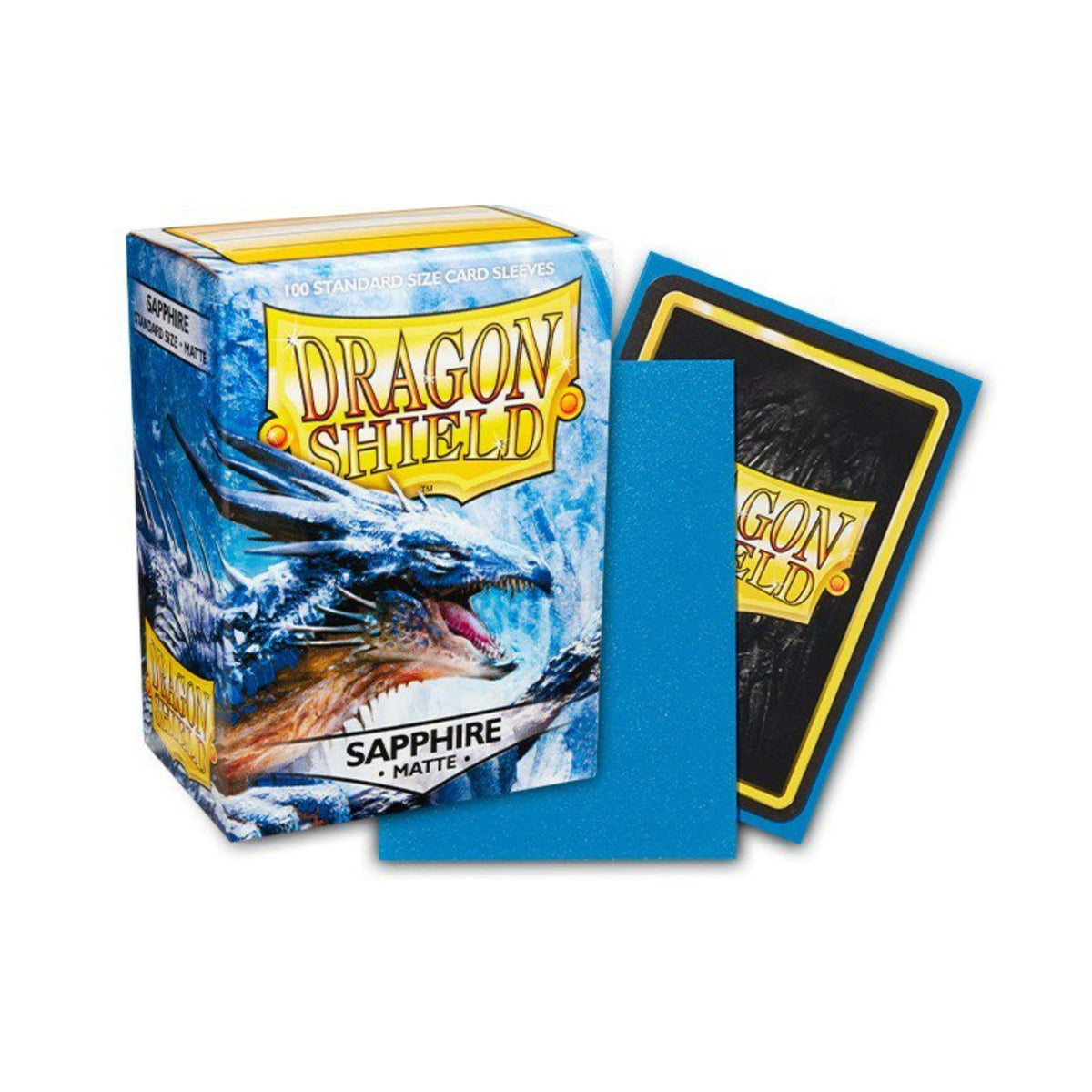 Dragon Shield Standard Matte Card Sleeves Sapphire 100 Count, Textured Trading Card Protector Sleeves for MTG, Pokémon, Lorcana, Flesh and Blood