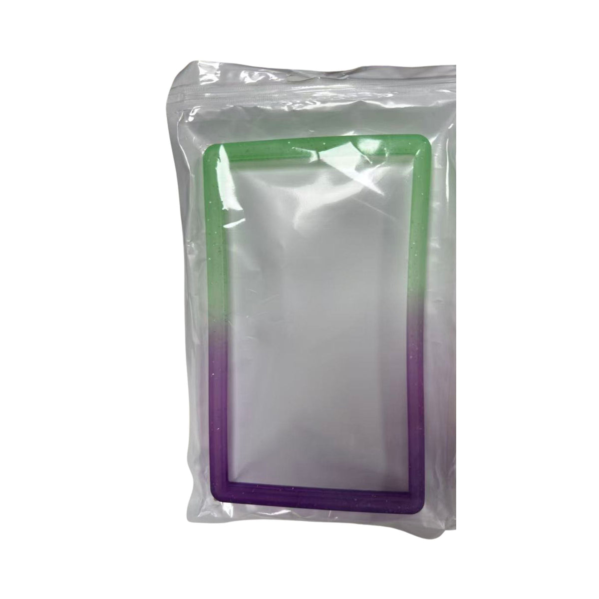 ER Bumper Slab PSA Gradient Green Blue Glitter Protective Frame for Graded Trading Card Slabs