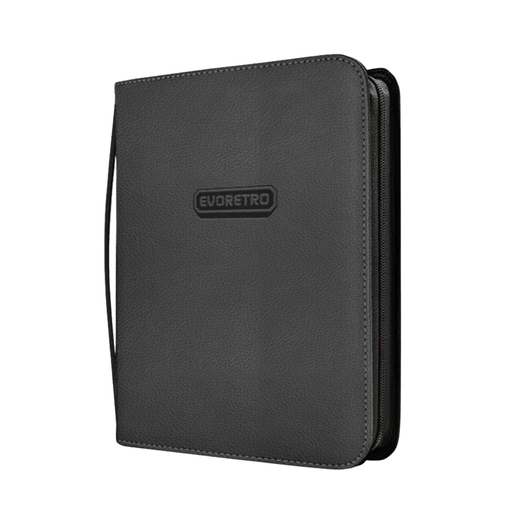 ER Shield 216 Toploader Card Binder Black – Trading Card Storage Album for Pokémon, MTG, Sports Cards – Holds 216 Top Loaders – Premium Zipper Binder