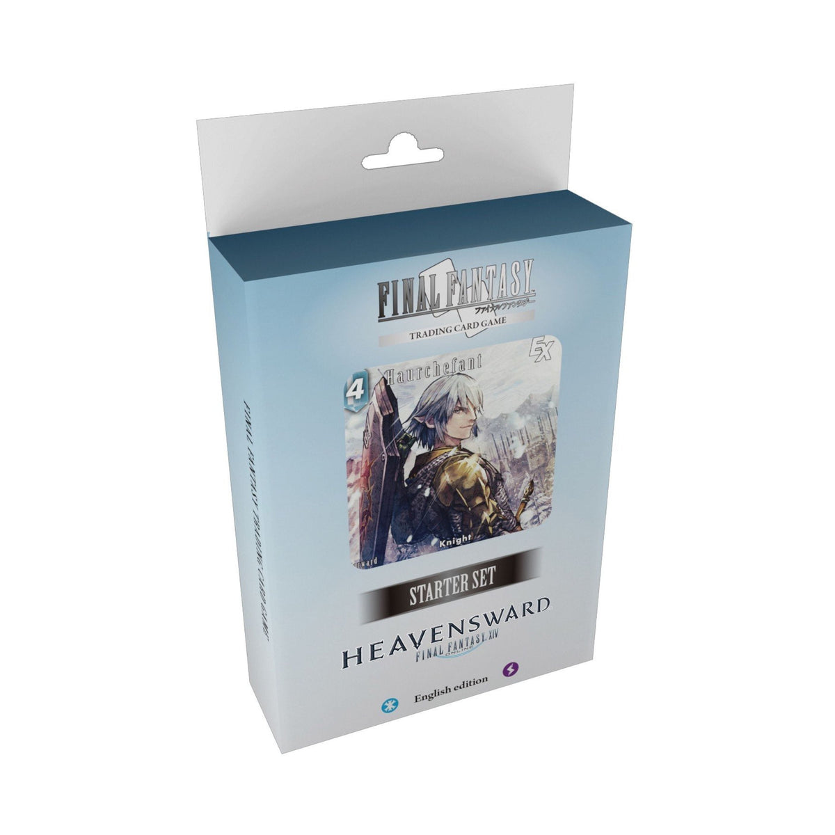 Final Fantasy TCG Starter Set Heavensward Display – FINAL FANTASY XIV Ice & Lightning Preconstructed Deck with Exclusive Artwork Cards, Ready-to-Play