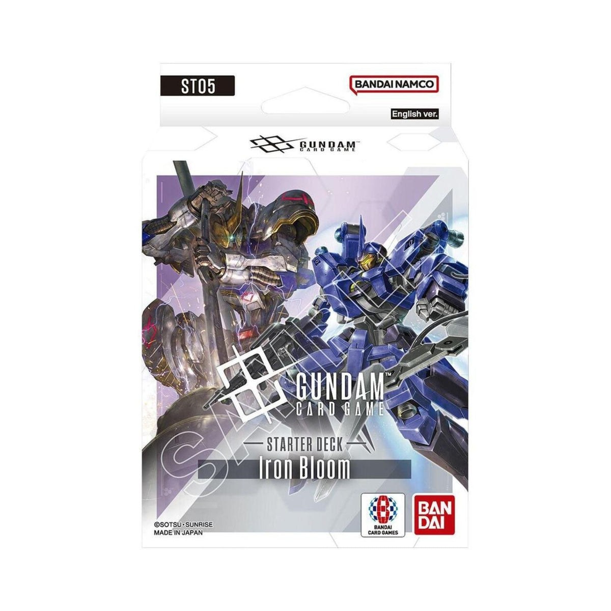 Gundam TCG Starter Deck 05 ST05 Iron Bloom Ready to Play Card Deck, Bandai Gundam Card Game Starter Deck