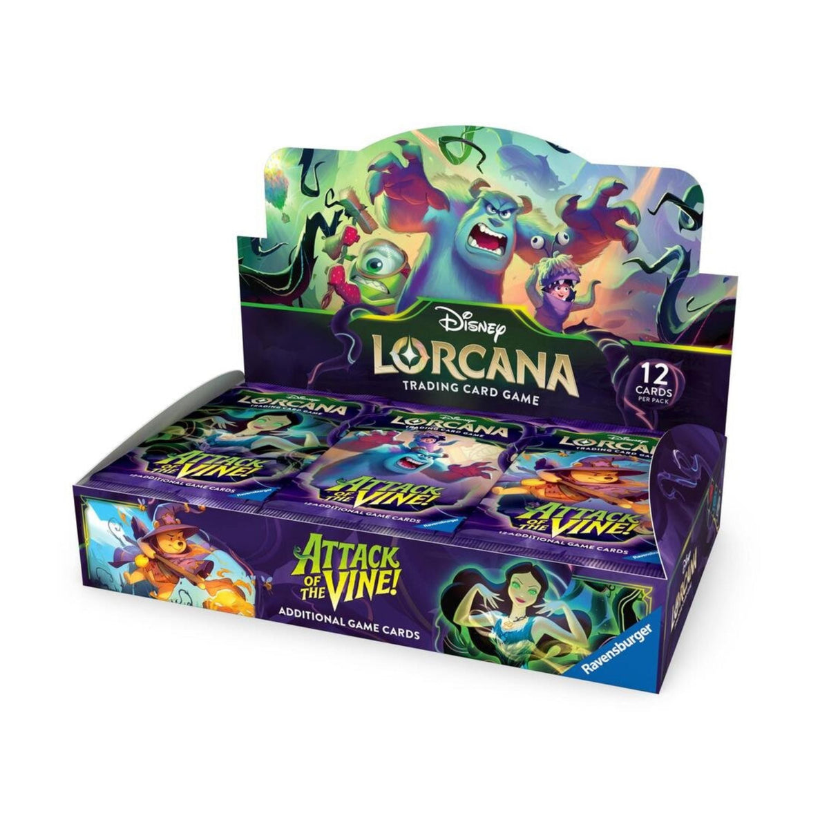 Disney Lorcana Attack of the Vine Booster Box Display