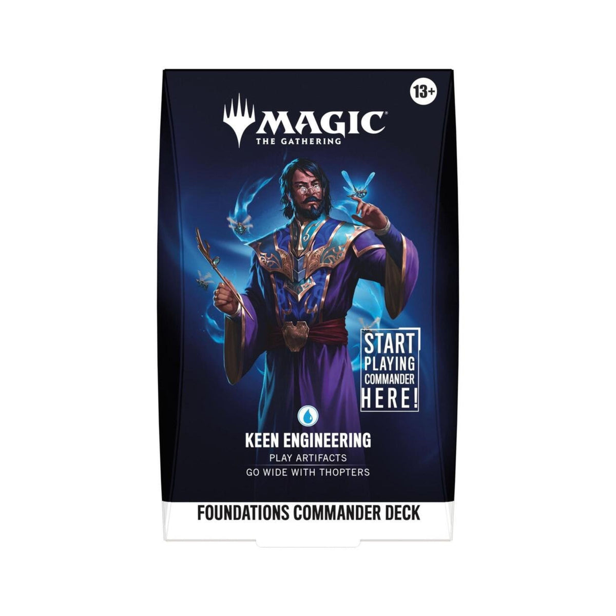 Magic: The Gathering Foundations Commander Deck Keen Engineering FDC – Ready to Play 100-Card MTG Deck with Foil Commander, Tokens & Deck Box