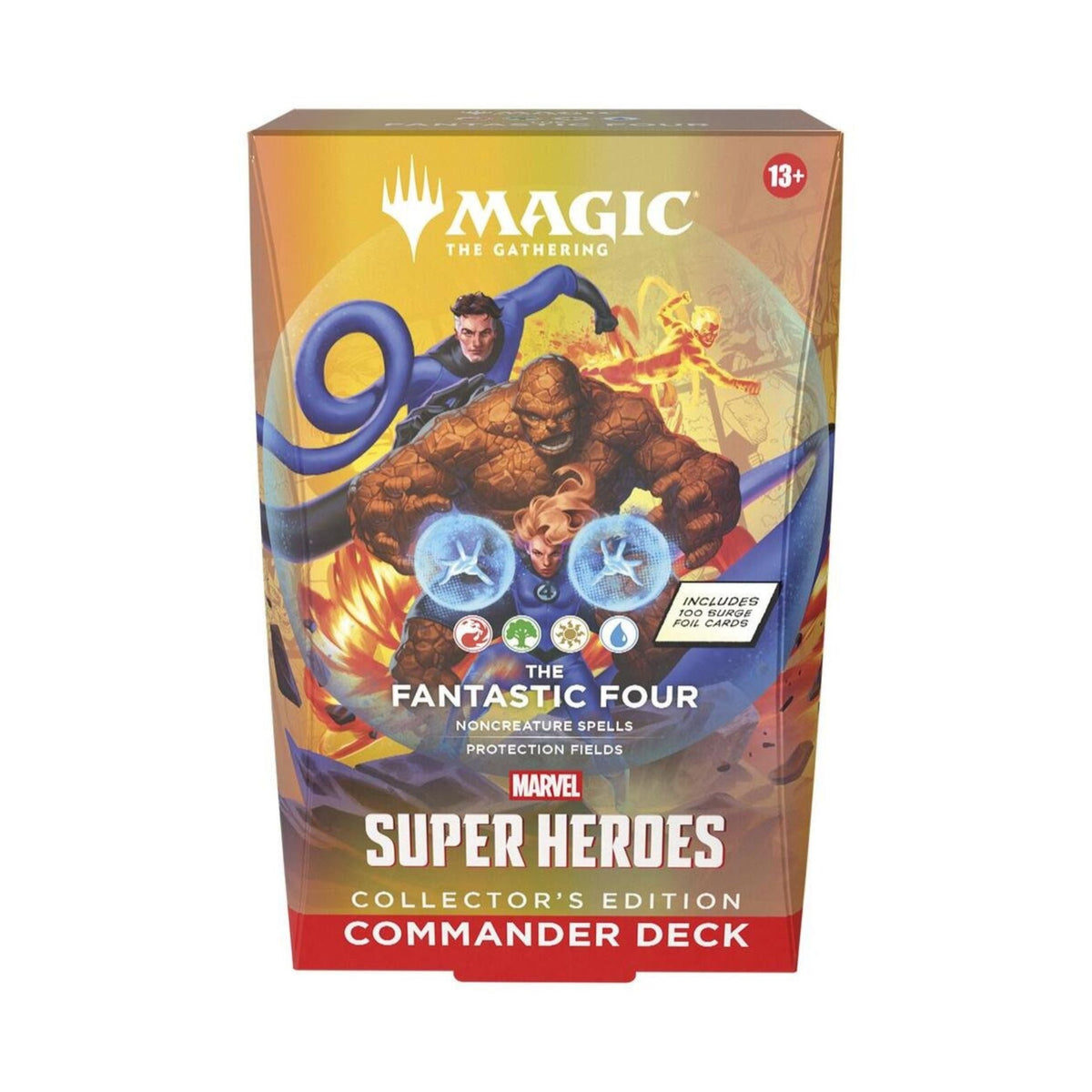 MTG MSH The Fantastic Four CE Commander Deck – Marvel Super Heroes Collector’s Edition – Ready-to-Play Magic: The Gathering Deck with 100 Surge Foil