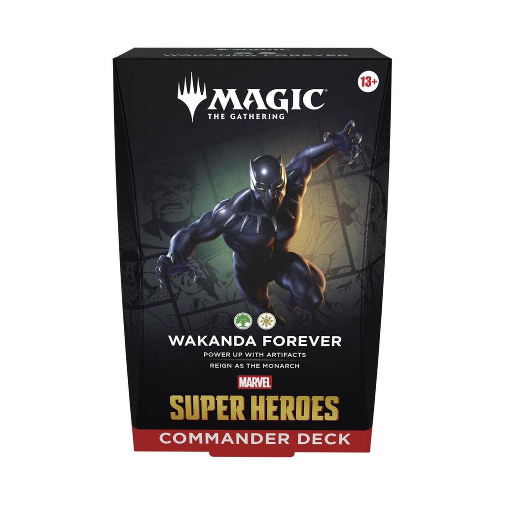 MTG MSH Wakanda Forever Commander Deck – Marvel Super Heroes Magic: The Gathering | Ready-to-Play 100-Card Deck with New Cards & Tokens