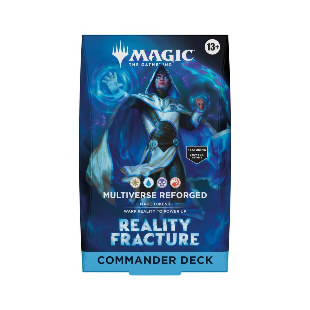 Magic The Gathering Reality Fracture Commander Deck Multiverse Reforged – MTG 100-Card Preconstructed Deck with Foil Mythic Rare Cards, Tokens & Deck