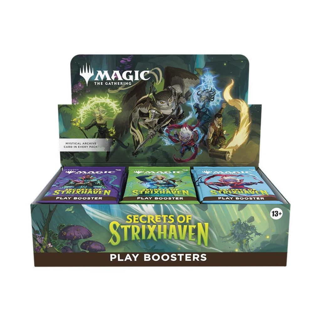 MTG Secrets of Strixhaven Play Booster Box – 30 Magic: The Gathering Boosters for Drafting, Deck Building, Collecting Rare & Foil Cards, Fun for