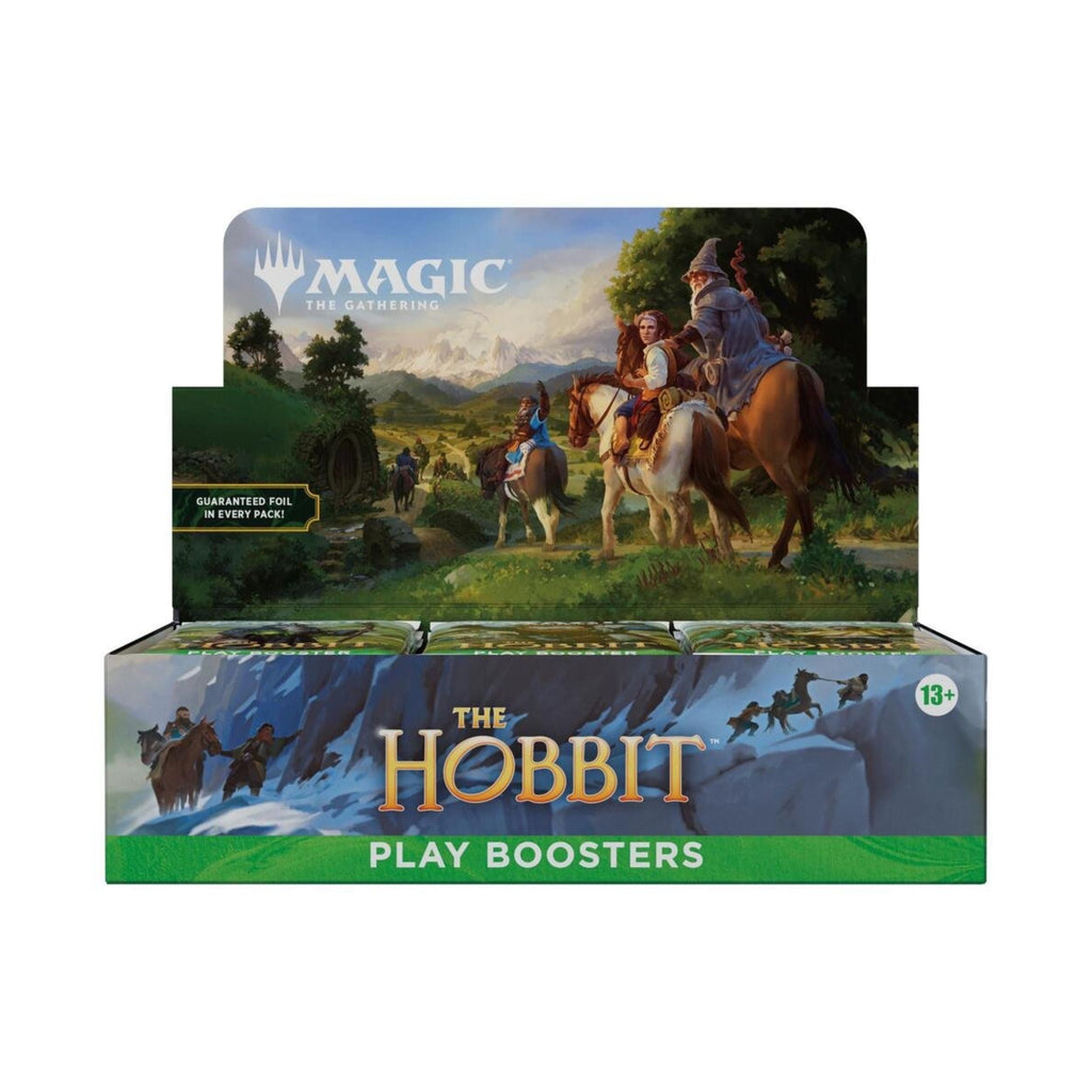 MTG The Hobbit Play Booster Box – Magic: The Gathering The Hobbit Booster Display, 30 Play Booster Packs, Middle-earth Box Topper, Foil Cards