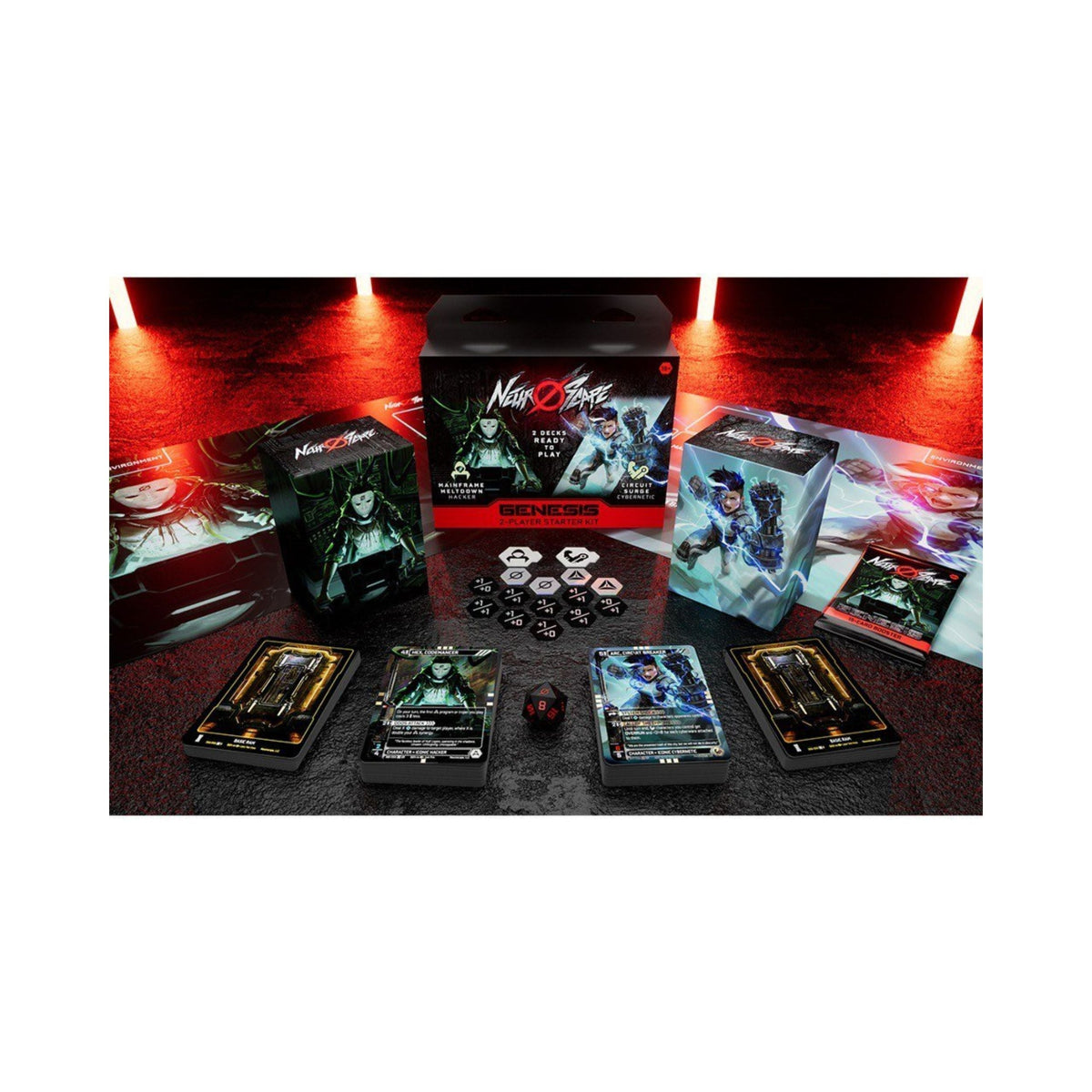Neuroscape Genesis TCG Unlimited 2 Player Starter Kit Trading Card Game Set