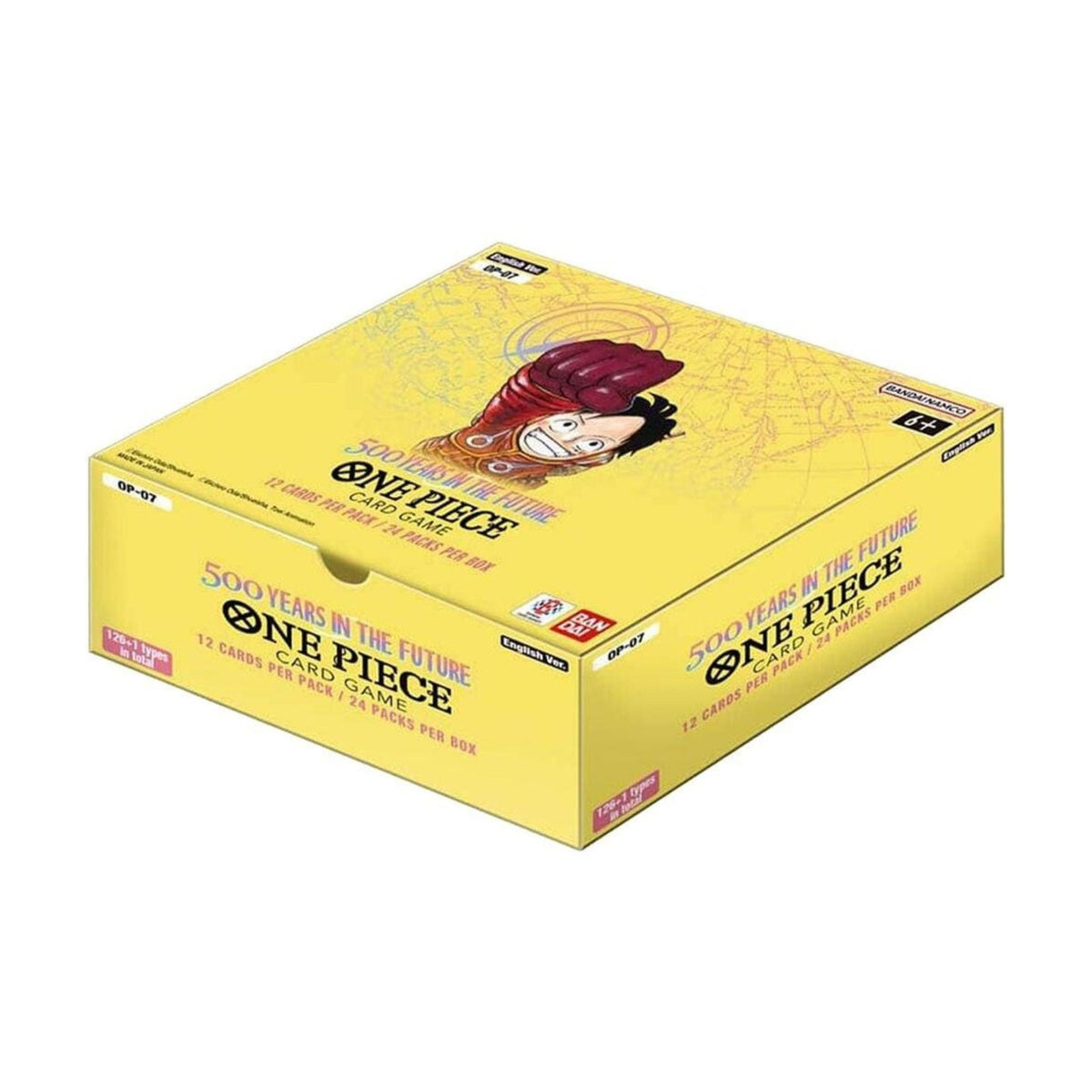 One Piece TCG OP-07 500 Years In The Future Booster Box 24 Packs 12 Cards Each
