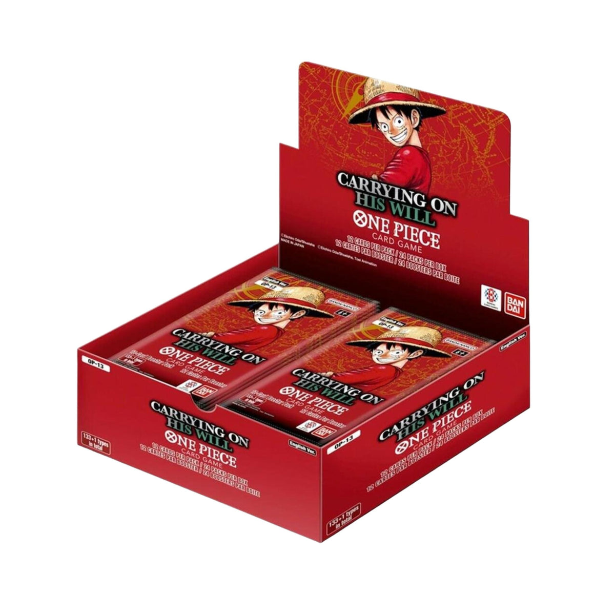 One Piece TCG OP-13 Carrying On His Will Booster Box English Edition Trading Card Game