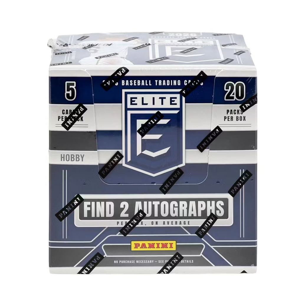 2026 Panini Donruss Elite Baseball Hobby Box - 20 Packs per Box, 5 Cards per Pack, MLB Trading Cards, 2 Autographs (on average), Inserts & Parallels