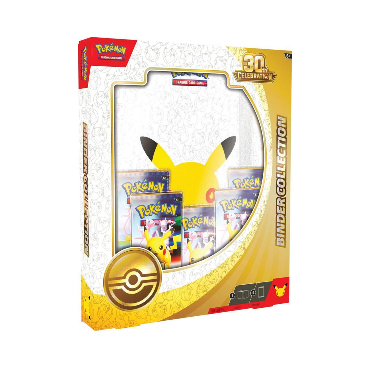 Pokémon TCG: 30th Celebration Binder Collection (4-Pocket Portfolio Binder & 4 Booster Packs) - (Preorder)