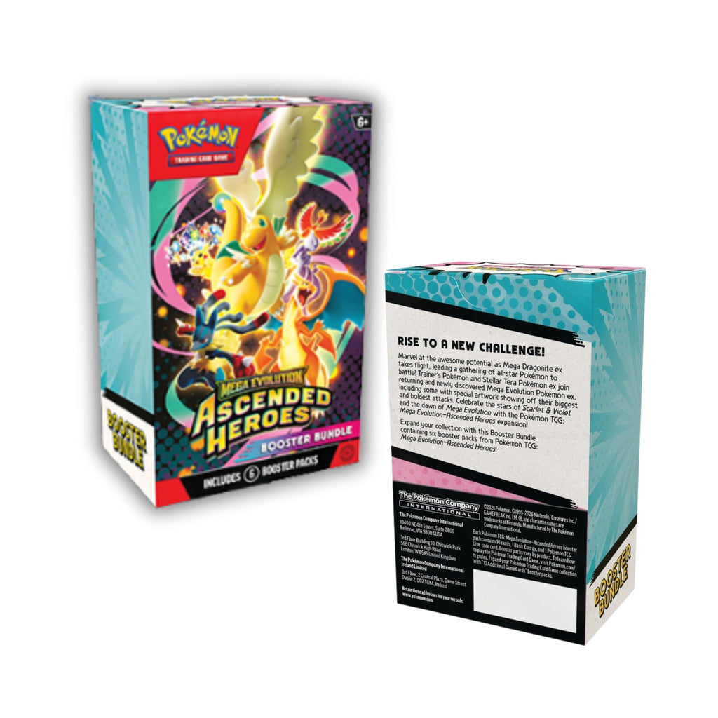 Pokemon Mega Evolution Ascended Heroes Booster Bundle with 6 Booster Packs *Preorder* Release 4/24/2026