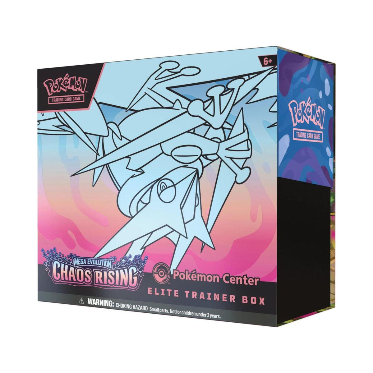 Pokémon TCG Chaos Rising Pokémon Center Elite Trainer Box ME04 – Chaos Rising Expansion, ETB with Booster Packs, Card Sleeves, Dice & Collectible