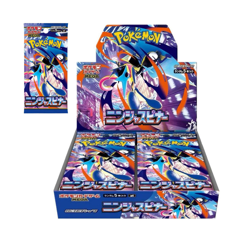 Pokemon M4 Japanese Ninja Spinner Booster Box - Pokemon TCG Mega Ninja Spinner Sealed Japanese Trading Card Game Box for Collectors and Players