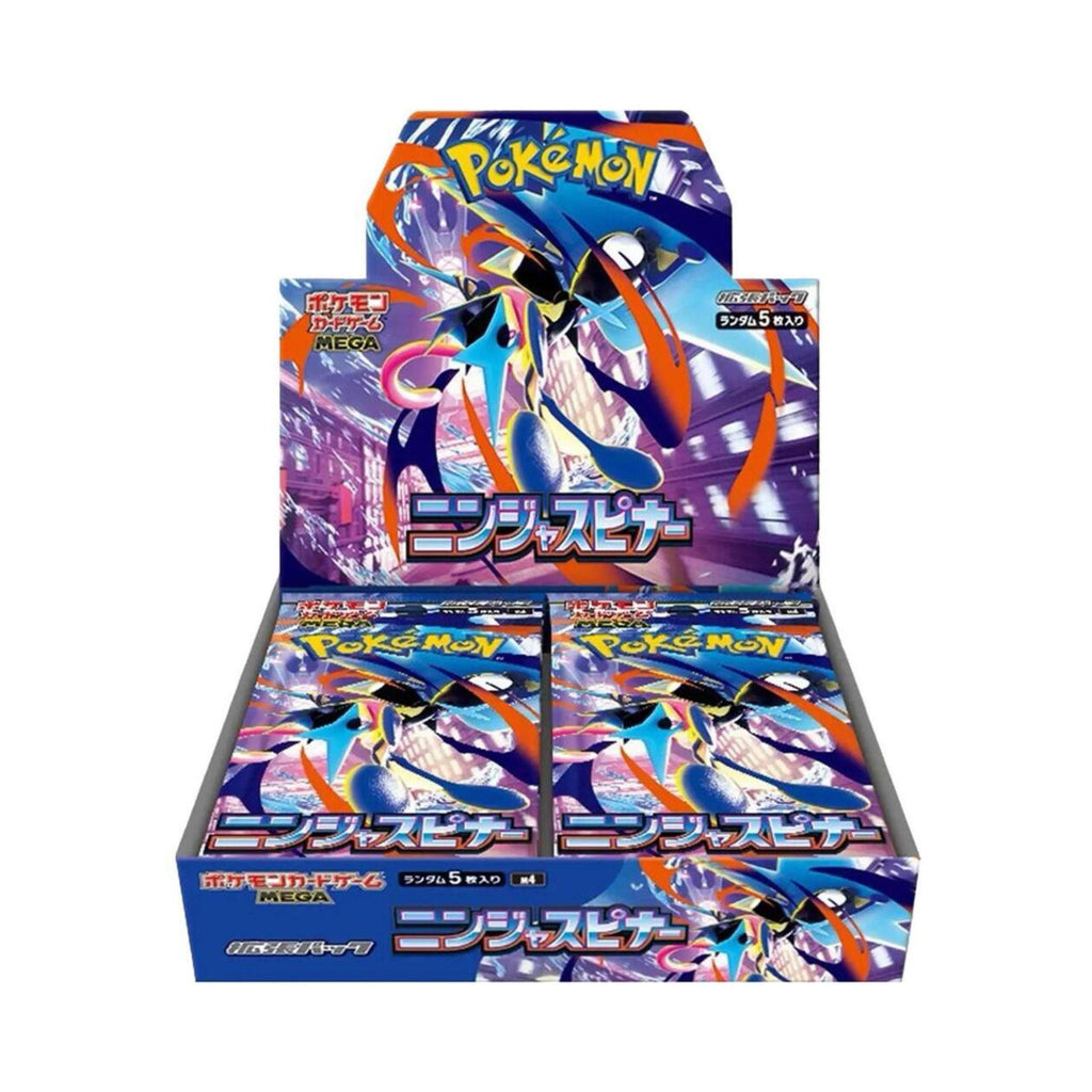 Pokemon M4 Japanese Ninja Spinner Booster Box - Pokemon TCG Mega Ninja Spinner Sealed Japanese Trading Card Game Box for Collectors and Players
