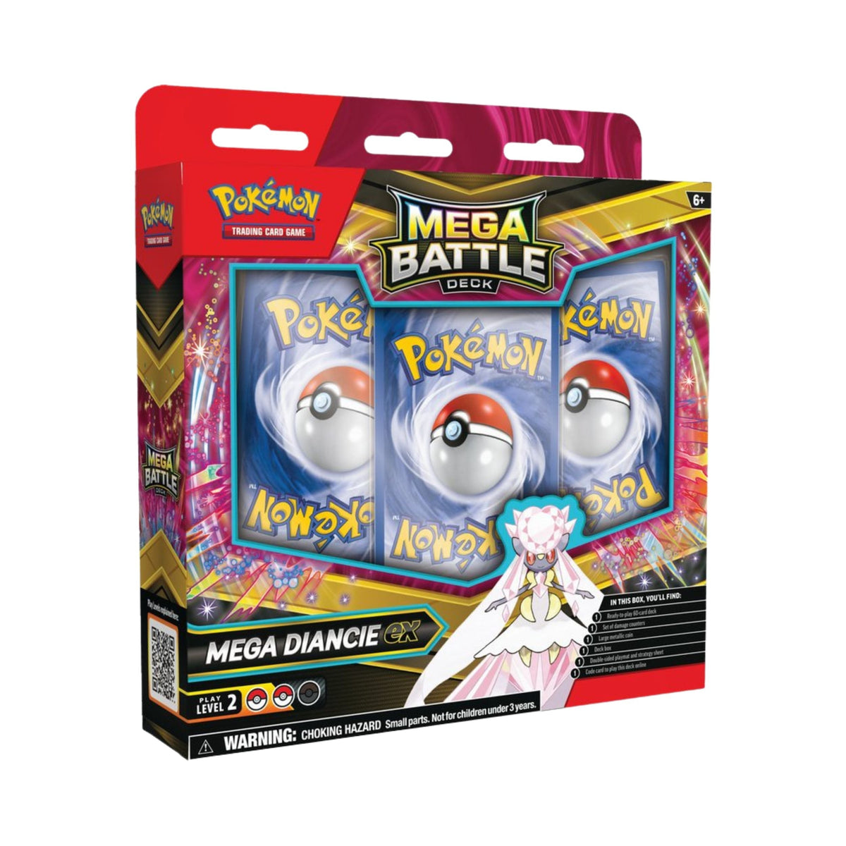 Pokemon TCG Mega Battle Deck Mega Diancie ex – 60-Card Deck for Pokémon Card Game, Collectible Card Games