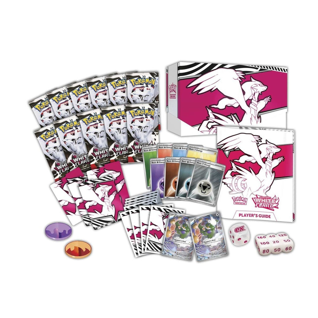 Pokemon TCG Pokemon Center SV White Flare Elite Trainer Box ETB with Booster Packs and Accessories