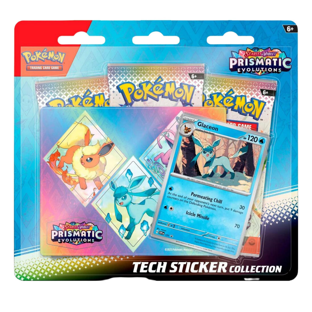 Pokemon TCG Scarlet & Violet: Prismatic Evolutions Tech Sticker Collection - Glaceon