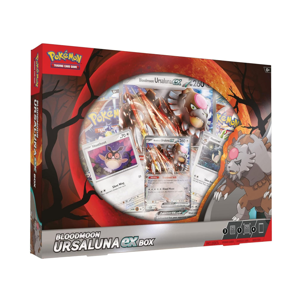 Pokemon TCG Bloodmoon Ursaluna ex Box with Promo Card and Booster Packs