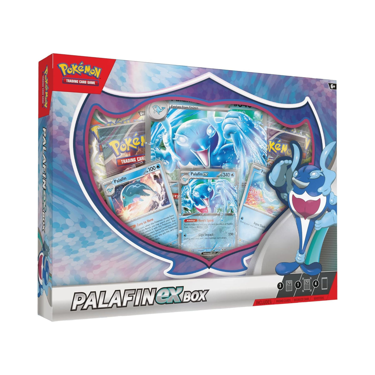 Pokemon TCG Palafin ex Box with Promo Card and Booster Packs for Pokemon Card Game